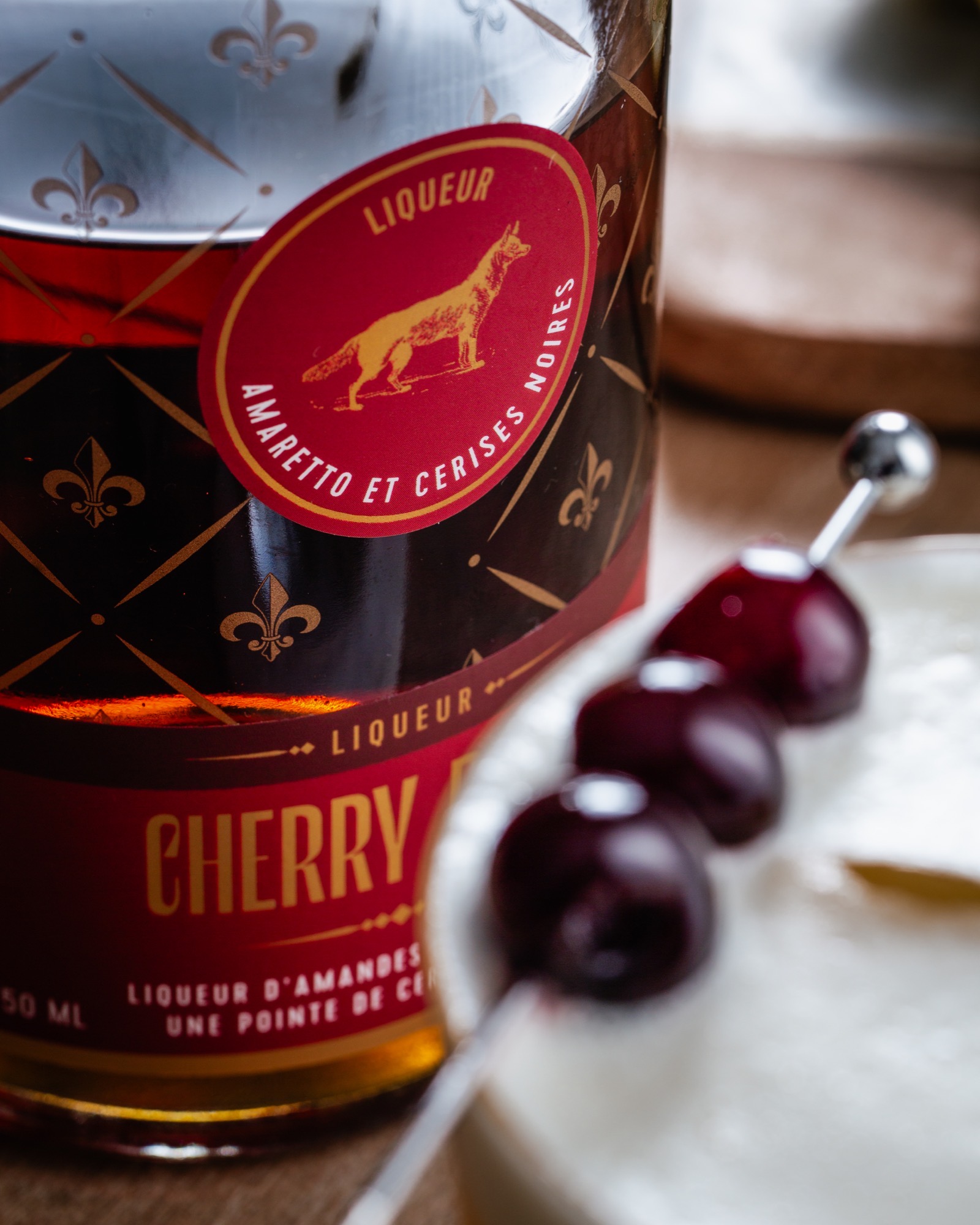 In a cocktail — Amaretto Liqueur